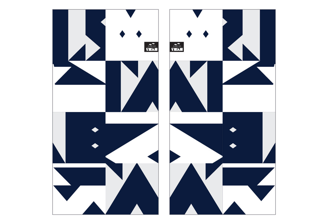 Stab Towel  - Navy/White